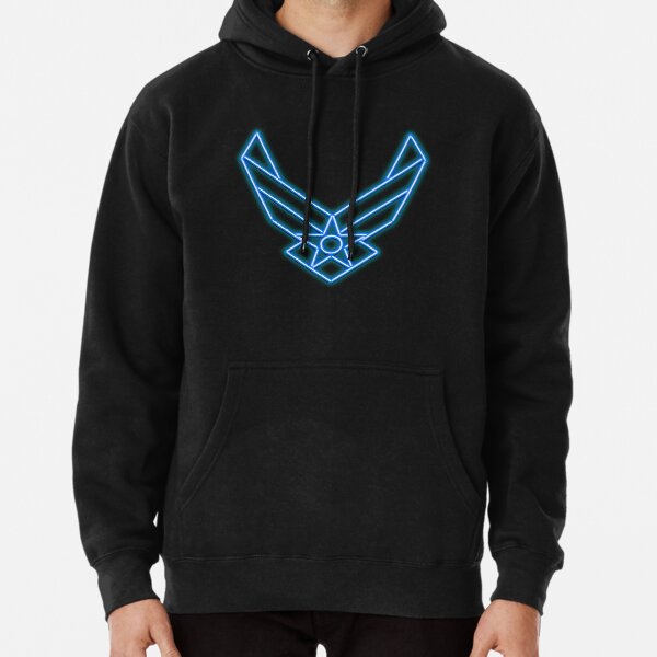 Neon US Air Force Emblem Pullover Hoodie RB1710 product Offical military Merch