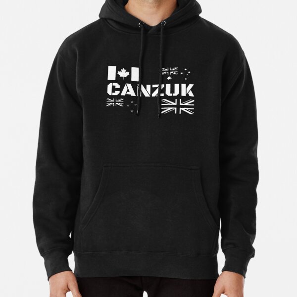 CANZUK Flags in Military Design Pullover Hoodie RB1710 product Offical military Merch