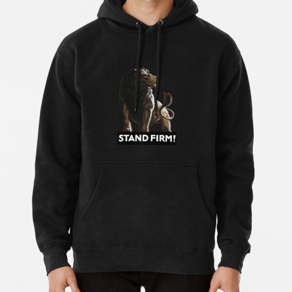 Stand Firm Lion -- WW2 Propaganda Pullover Hoodie RB1710 product Offical military Merch